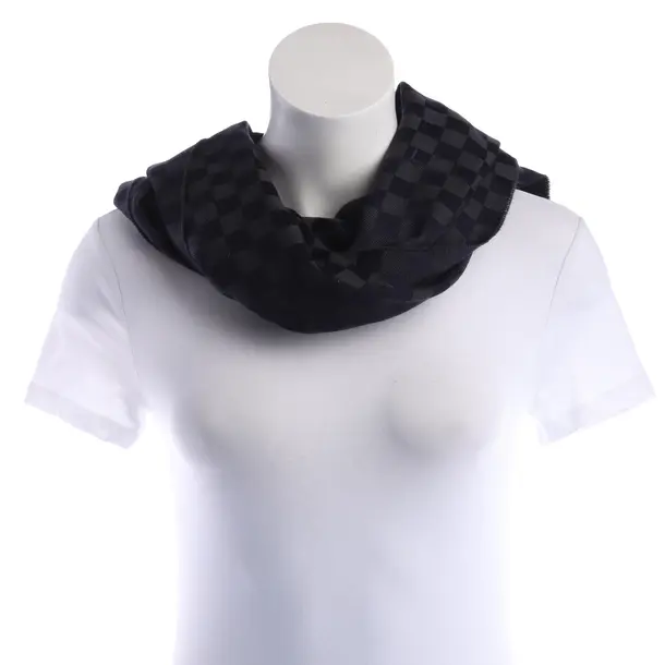 Schal, in Navy, Wolle, Karl Lagerfeld