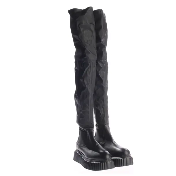 Overkneestiefel, in Schwarz, AGL Attilio Giusti Leombruni