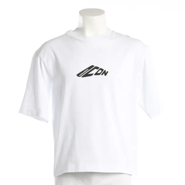 T-Shirt, in White, Cotton, Dsquared