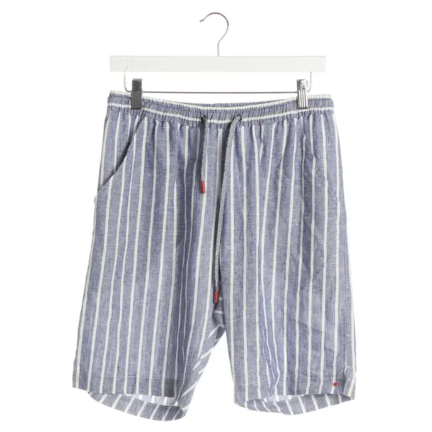 Shorts, in Navy, Linen, Kiton