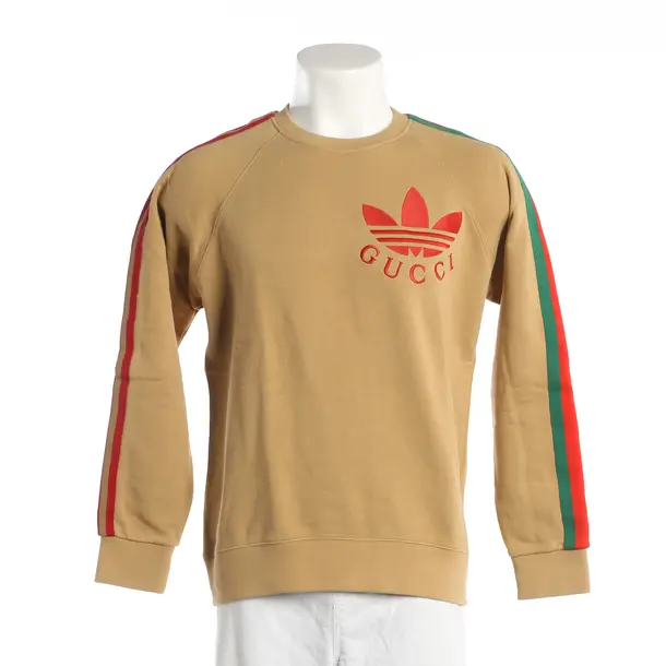 Sweatshirt, in Camel, Baumwolle, Gucci