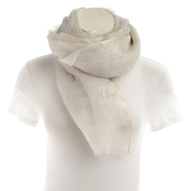Shawl, in Light Gray, Silk, Fabiana Filippi
