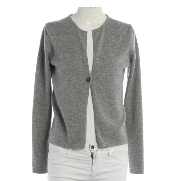 Cardigan, in Gray, Cashmere, Fabiana Filippi
