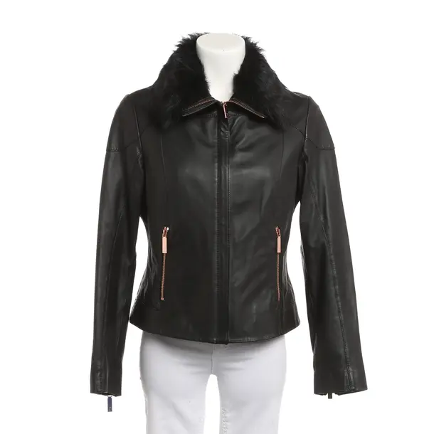 Lederjacke, in Schwarz, Leder, Ted Baker