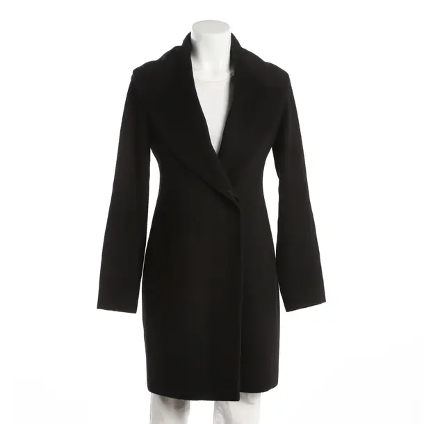 Mid-Season Coat, in Black, Wool, Hugo Boss Black Label