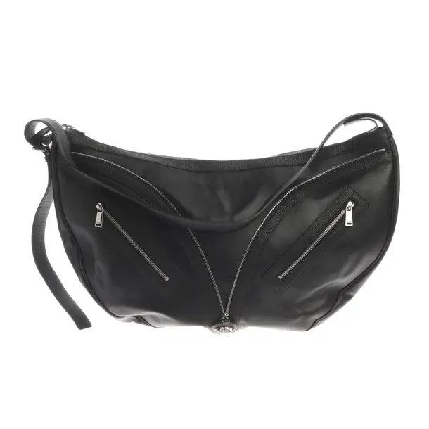 Hobo Bag, in Schwarz, Leder, Versace