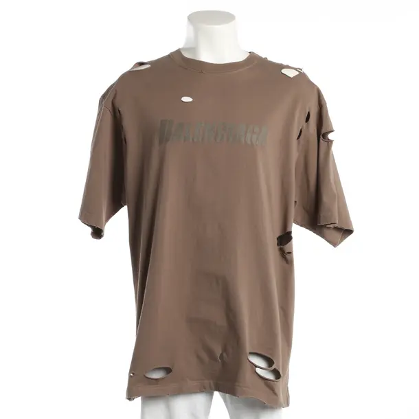 T-Shirt, in Light Brown, Cotton, Balenciaga