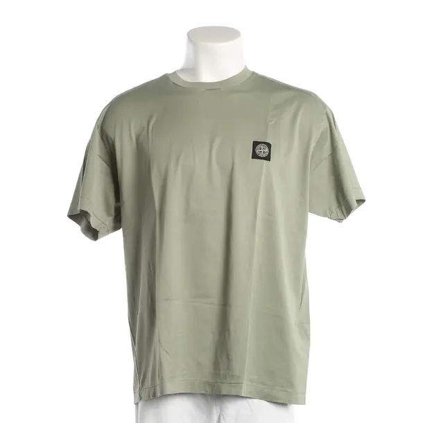 T-Shirt, in Hellgrün, Baumwolle, Stone Island