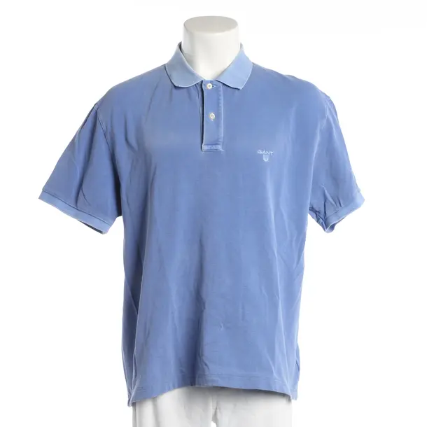Poloshirt, in Blau, Baumwolle, Gant