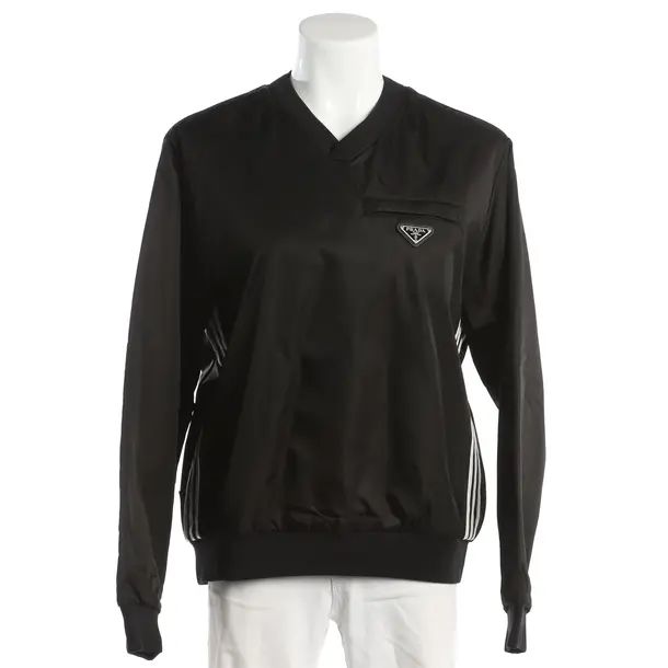Sweatshirt, in Schwarz, Polyamid, Prada