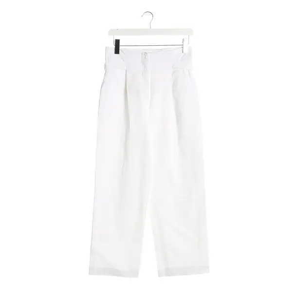 Pants, in White, Cotton, Fabiana Filippi