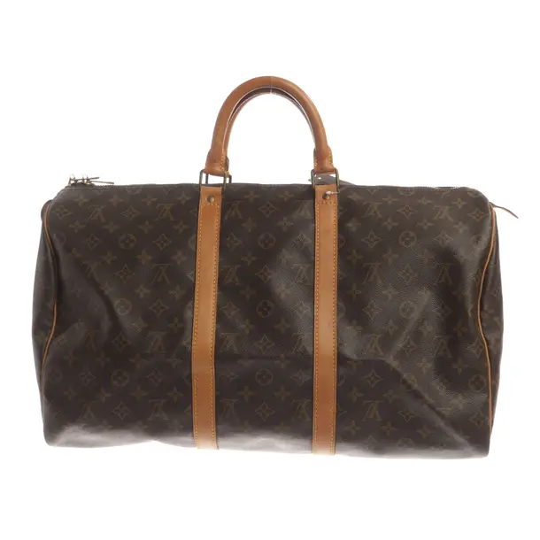 Weekender Bag, in Brown, Canvas, Louis Vuitton