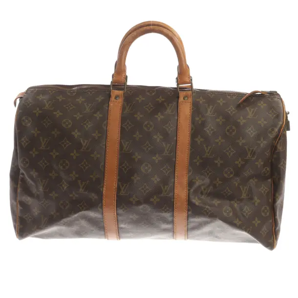 Weekender Bag, in Brown, Canvas, Louis Vuitton
