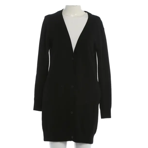 Strickjacke, in Schwarz, Wolle, American Vintage