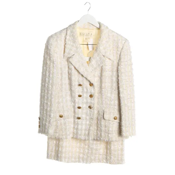 Skirt Suit, in Beige, Wool, Escada
