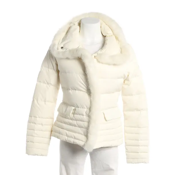 Winter Jacket, in Cream, Polyester, Armani Jeans
