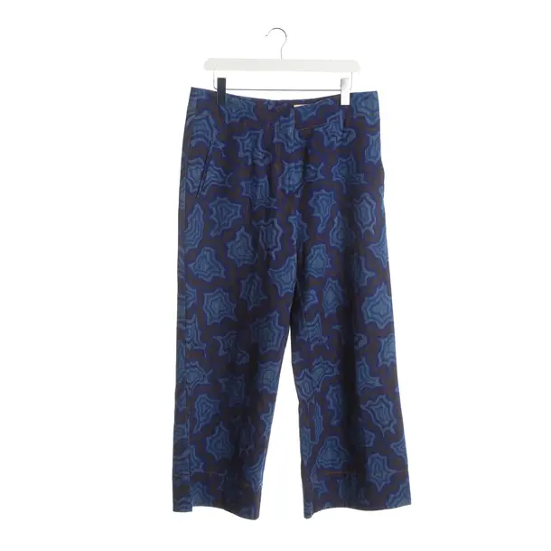 Pants, in Blue, Cotton, Odeeh