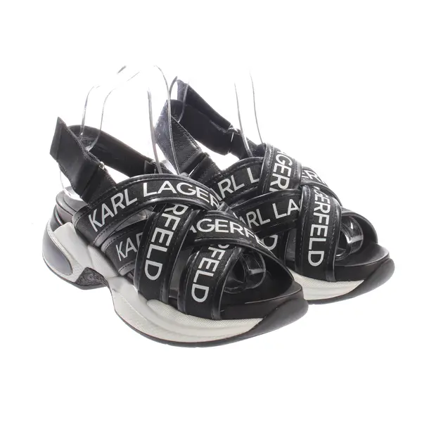 Heeled Sandals, in Black, Karl Lagerfeld