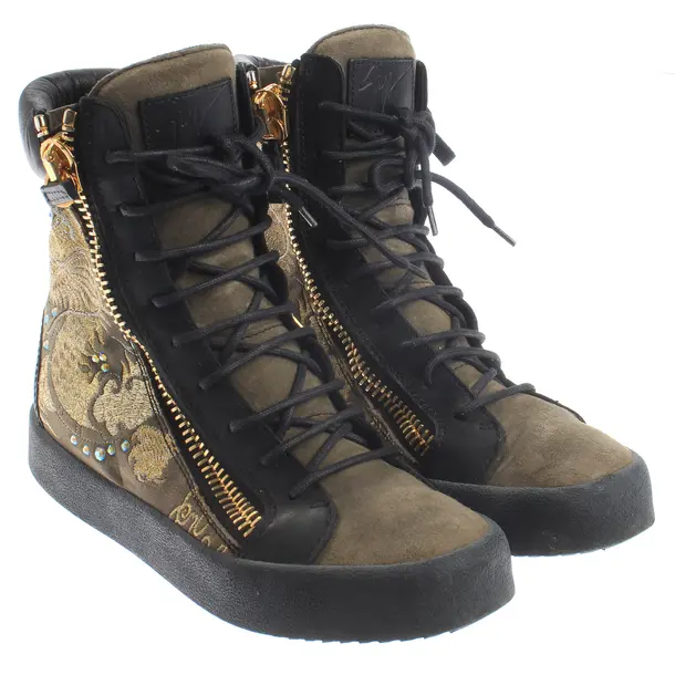 High-Top Sneaker, in Olivgrün, Giuseppe Zanotti