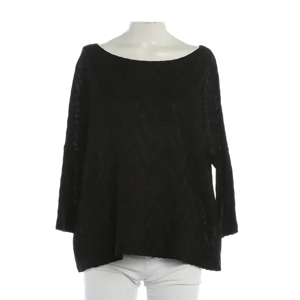 Bluse, in Schwarz, Baumwolle, Missoni M