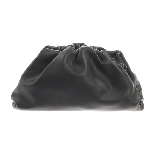 Clutch Bag, in Black, Leather, Bottega Veneta