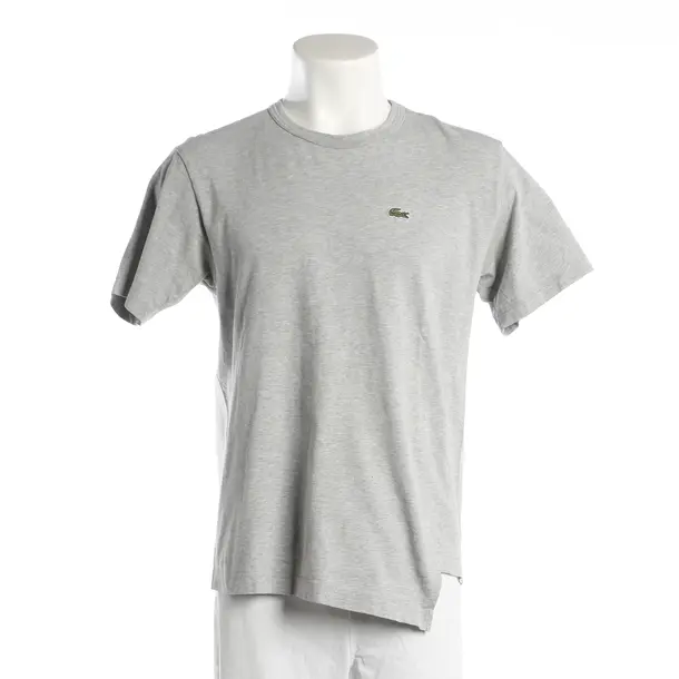 T-Shirt, in Hellgrau, Baumwolle, Lacoste