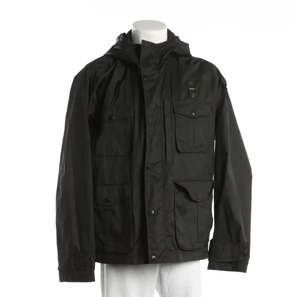 Giacca mezza stagione, in Nero, Poliammide, Blu USA