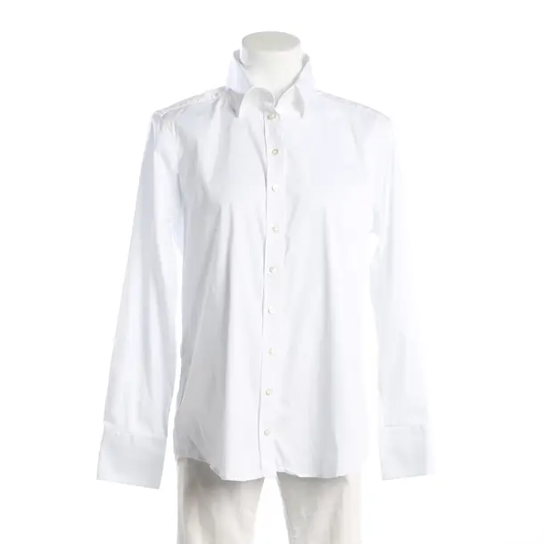 Blouse, in White, Cotton, Soluzione
