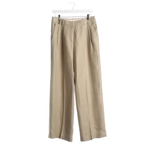 Pants, in Light Brown, Linen, Peserico