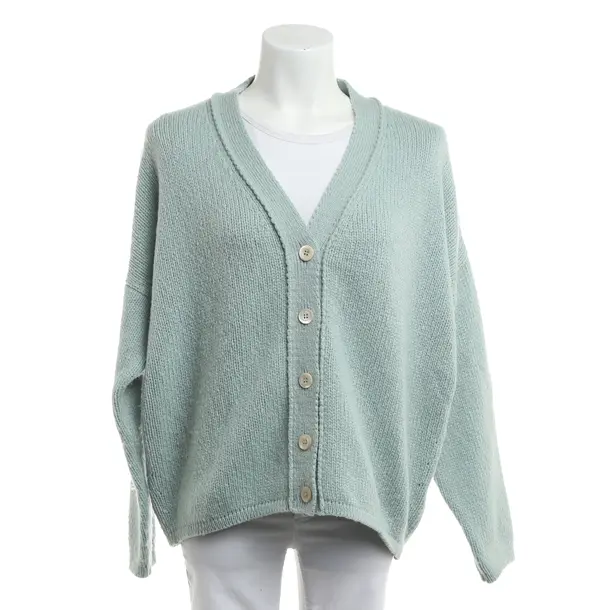 Cardigan, in Verde chiaro, Cachemire, Pantofola da donna