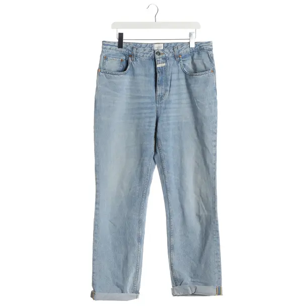 Straight Fit Jeans, in Light Blue, Cotton, Closed