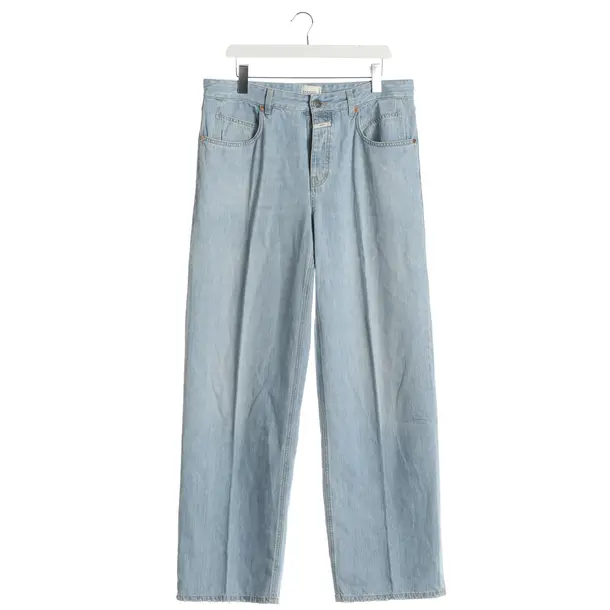 Straight Fit Jeans, in Light Blue, Cotton, Closed