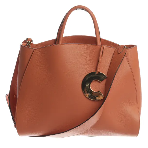Handbag, in Orange, Leather, Coccinelle