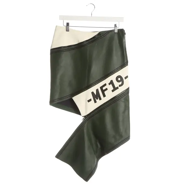 Skirt, in Dark Green, Leather, Monse