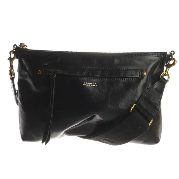 Shoulder Bag, in Black, Leather, Isabel Marant