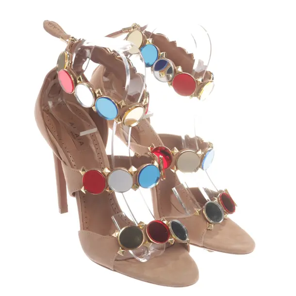 Sandaletten, in Hellbraun, Alaia