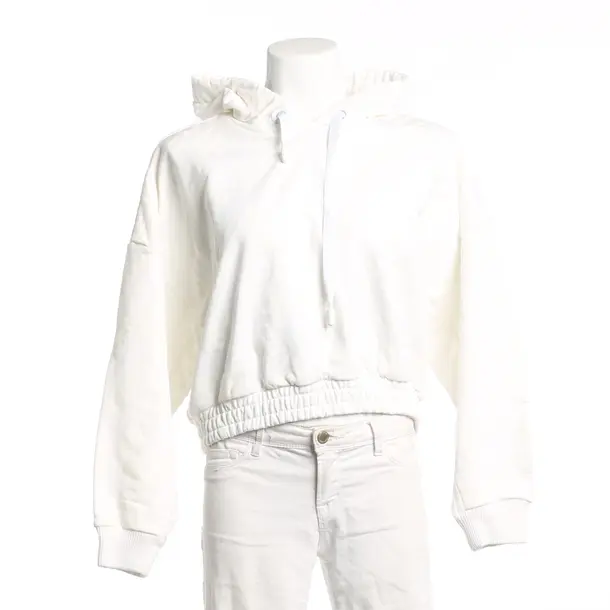 Felpa con cappuccio, in Bianco, Cotone, Fendi