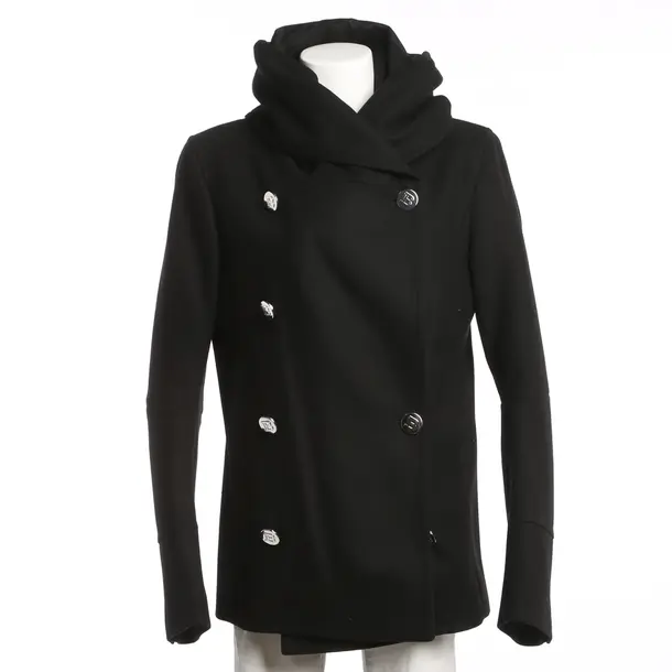 Übergangsjacke, in Schwarz, Wolle, Balmain