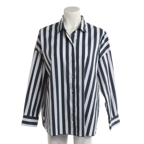 Blouse, in Navy, Cotton, Riani