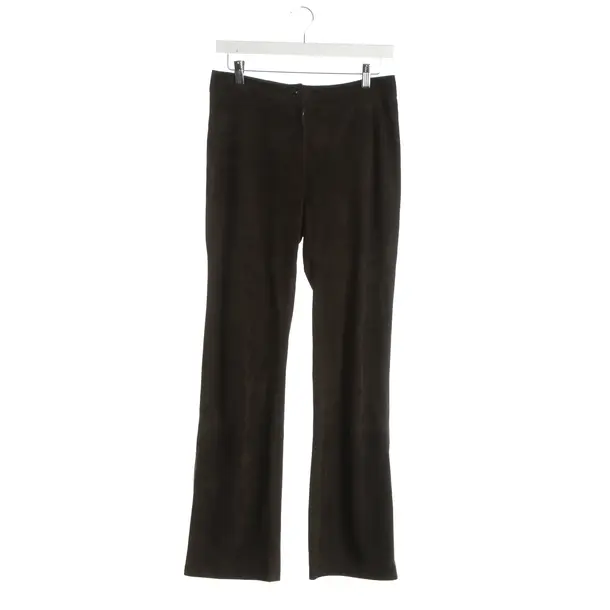 Pants, in Dark Brown, Leather, Max Mara
