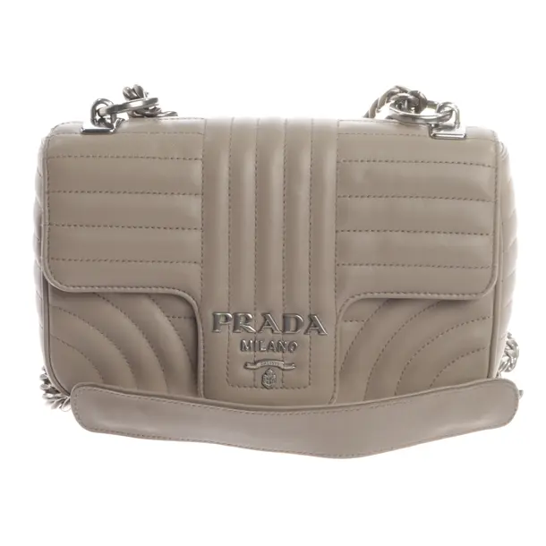 Shoulder Bag, in Brown, Leather, Prada