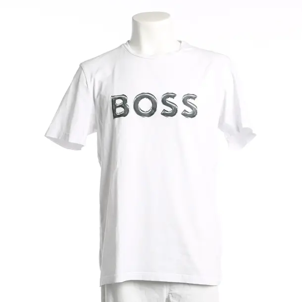 T-Shirt, in White, Cotton, Hugo Boss Green
