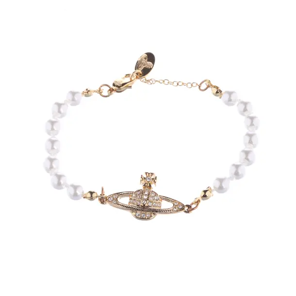 Armband, in Weiß, Metall (metallisch, metallisiert), Vivienne Westwood