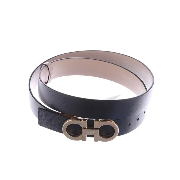 Belt, in Black, Leather, Salvatore Ferragamo