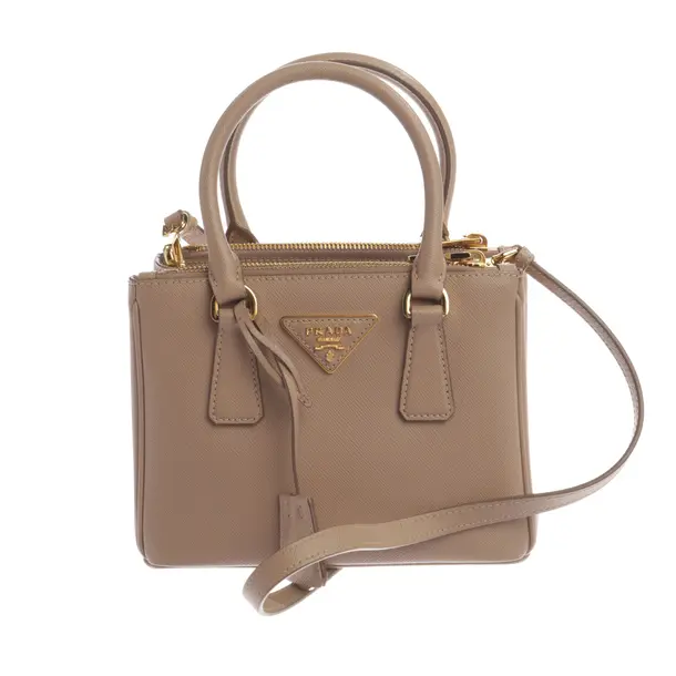 Handtasche, in Hellrosa, Leder, Prada