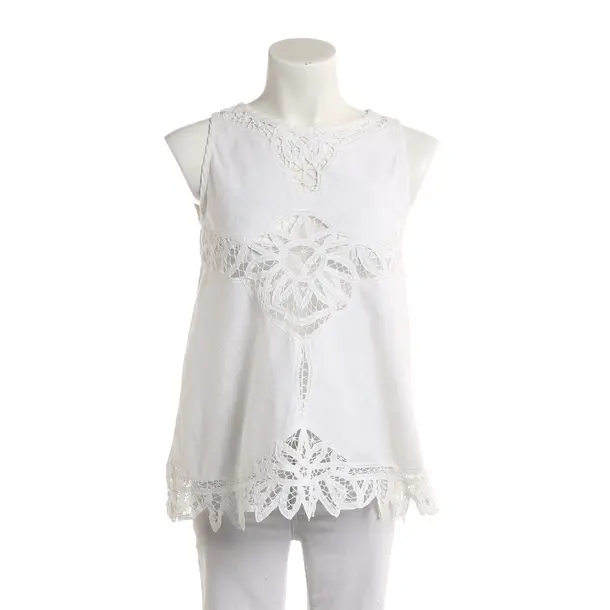 Top, in Weiß, Baumwolle, High Use
