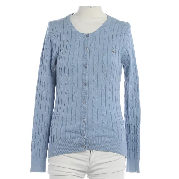 Cardigan, in Azzurro, Cotone, Gant