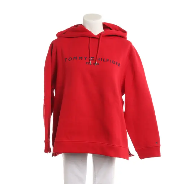 Felpa con cappuccio, in Rosso, Cotone, Tommy Hilfiger