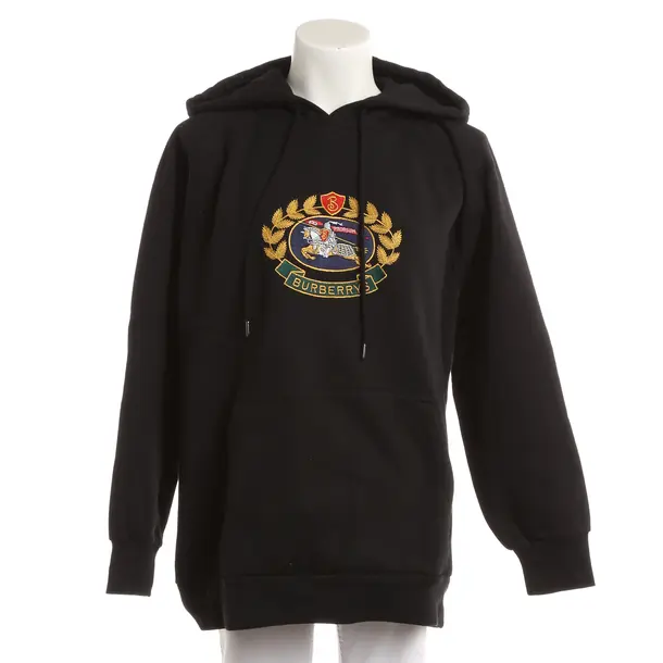 Felpa con cappuccio, in Nero, Cotone, Burberry