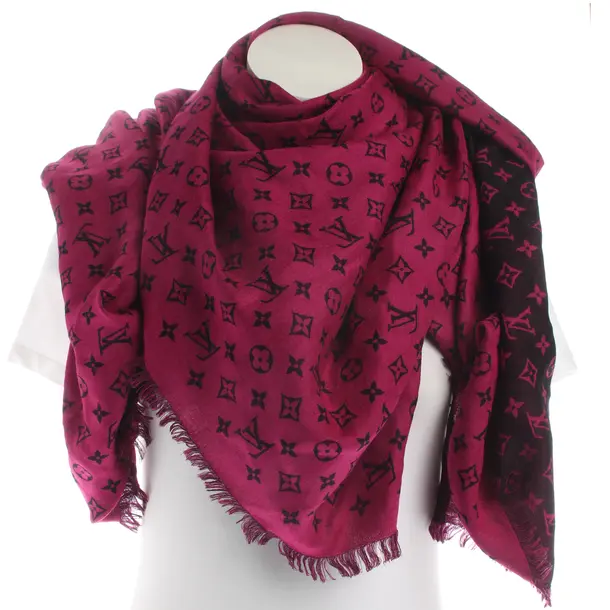 Schal, in Schwarz, Wolle, Louis Vuitton